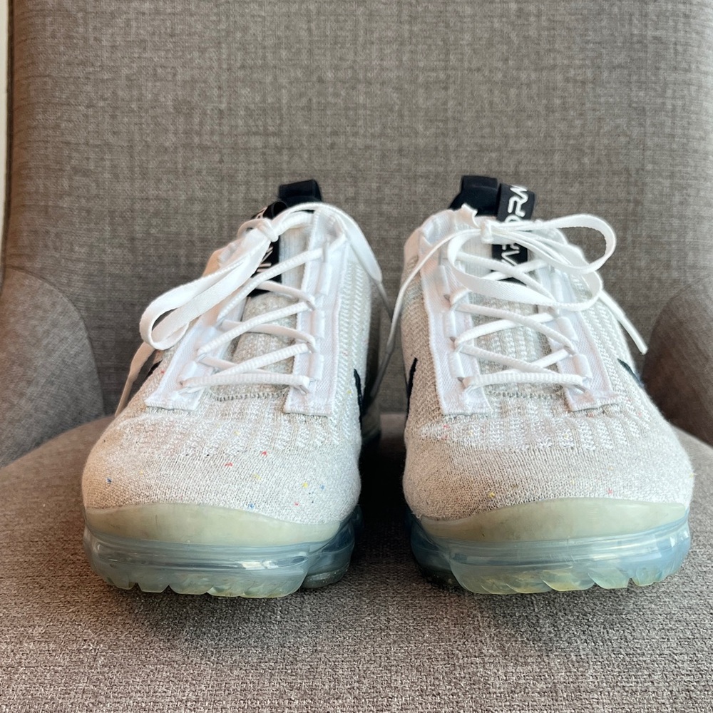 Nike Mens Air VaporMax 2021 FK Shoes - Gray White Black - Picture 3 of 10